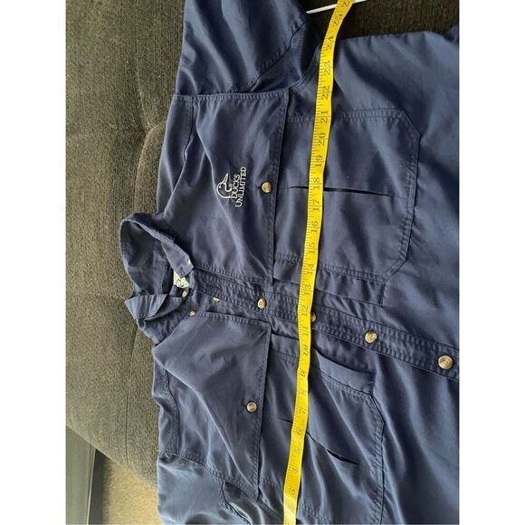 Ducks Unlimited Mens Baby Blue Short Sleeve Button Down Shirt Large - Picture 11 of 13